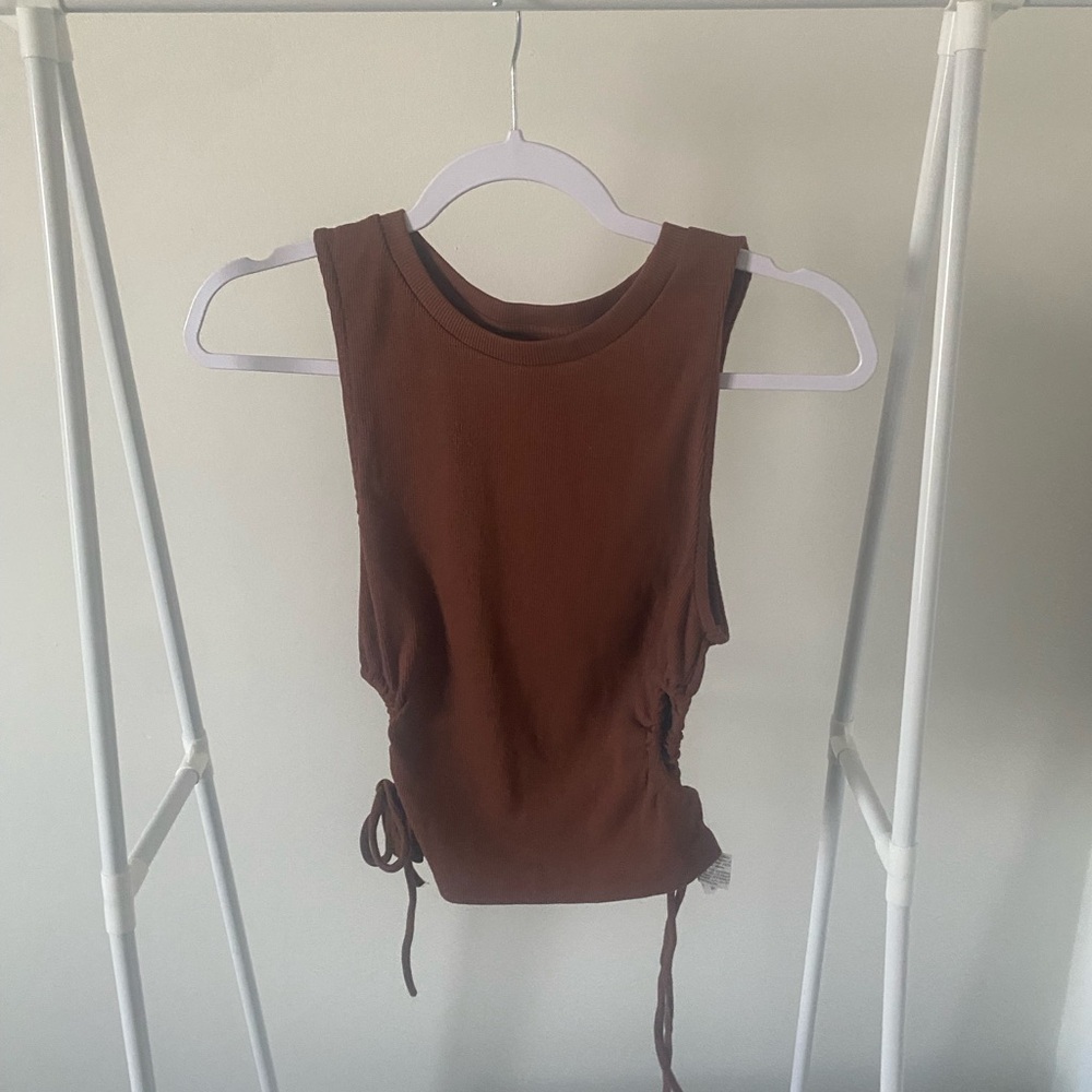 Zara Chocolate Brown Tank Top
